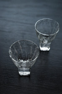 Rain Trace Clear Glass Tea Cup