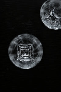 Rain Trace Clear Glass Tea Cup