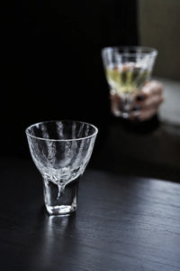 Rain Trace Clear Glass Tea Cup
