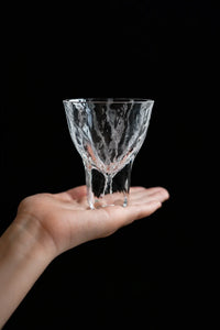 Rain Trace Clear Glass Tea Cup