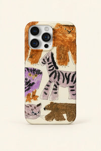 Naive Menagerie Cream Plastic-Look Phone Case