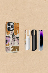 Naive Menagerie Cream Plastic-Look Phone Case