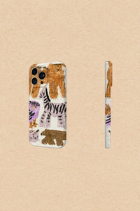 Naive Menagerie Cream Plastic-Look Phone Case