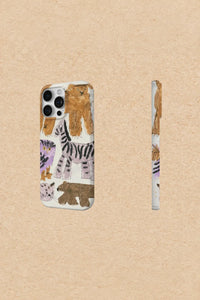 Naive Menagerie Cream Plastic-Look Phone Case
