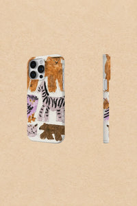 Naive Menagerie Cream Plastic-Look Phone Case