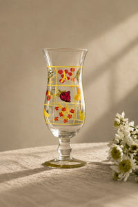 Sun Grid Clear Glass-Look Flower Vase