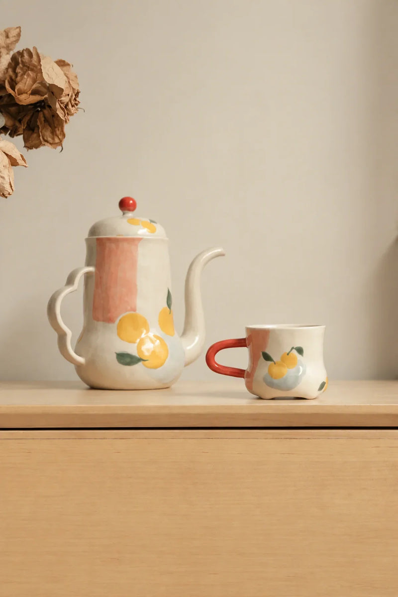 Orchard Morning Cream Ceramic Mug