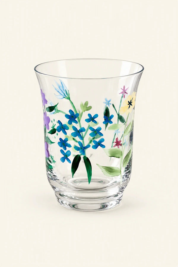 Meadow Hour Clear Glass Tumbler