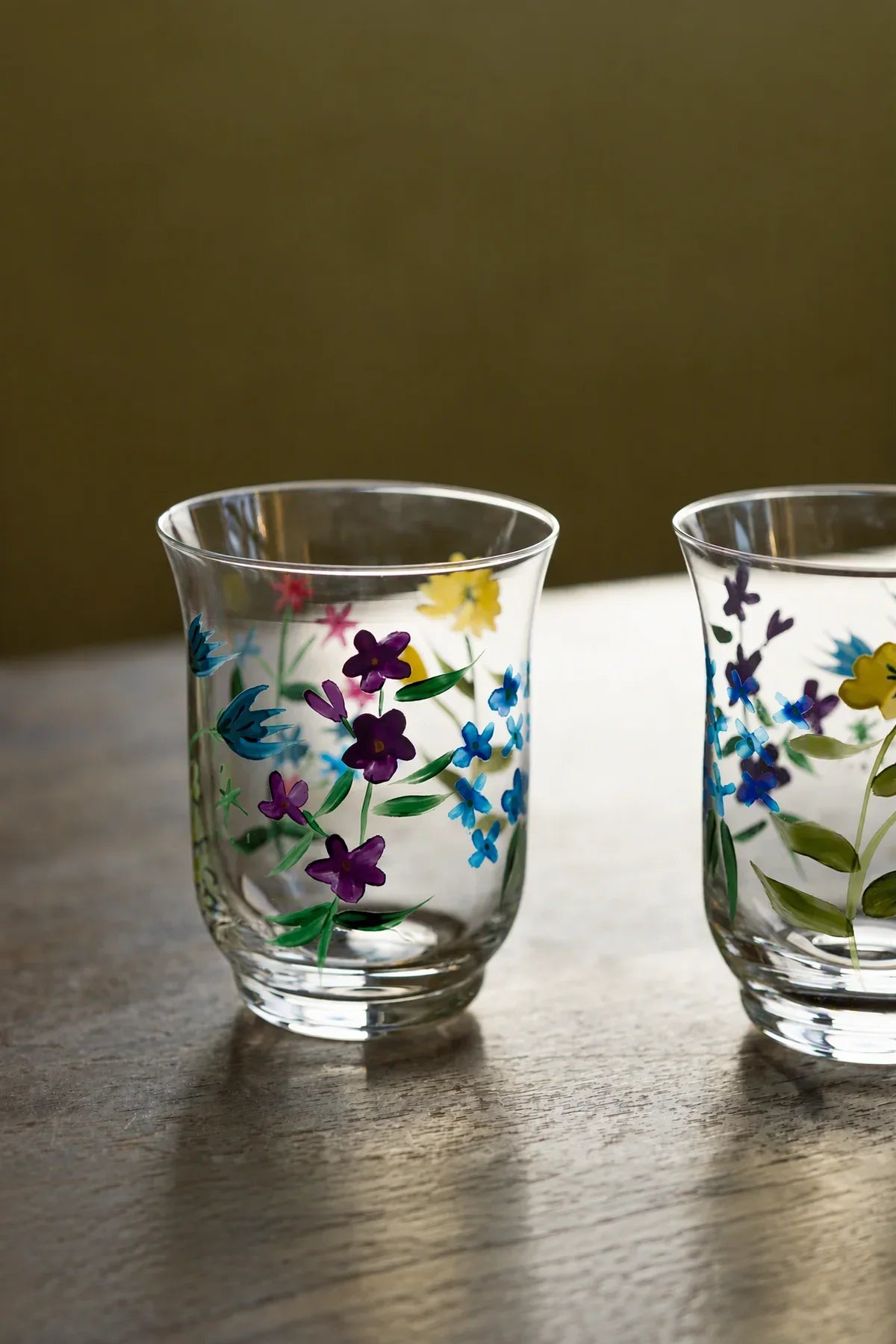 Meadow Hour Clear Glass Tumbler