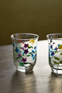 Meadow Hour Clear Glass Tumbler