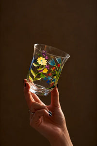 Meadow Hour Clear Glass Tumbler
