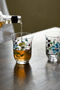 Meadow Hour Clear Glass Tumbler