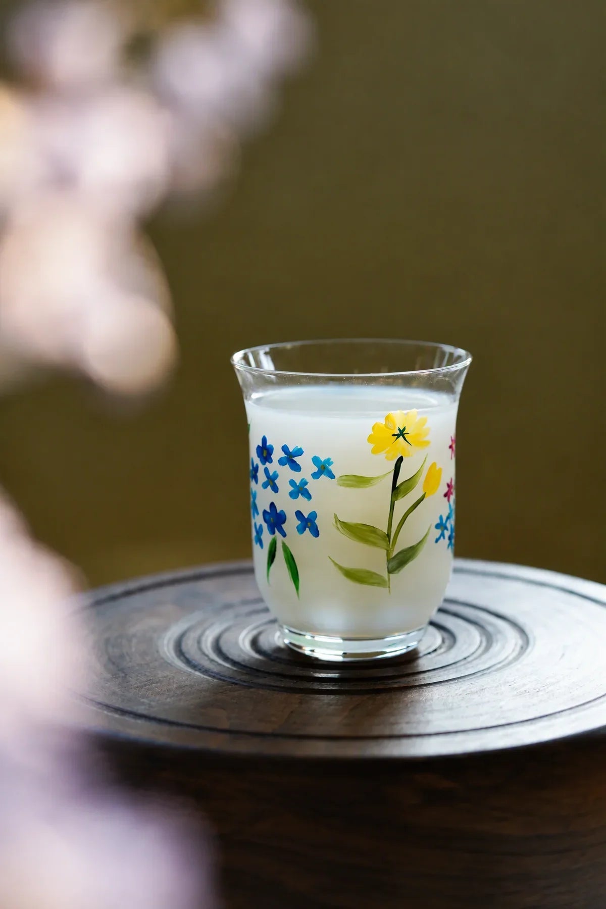Meadow Hour Clear Glass Tumbler