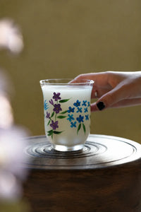 Meadow Hour Clear Glass Tumbler