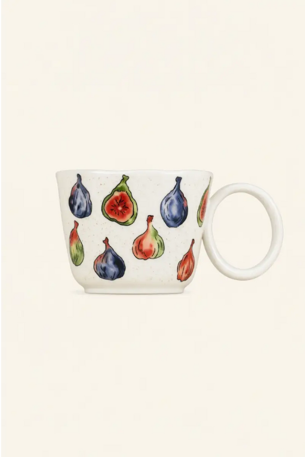 Hand-Painted Fruit Ceramic Mug