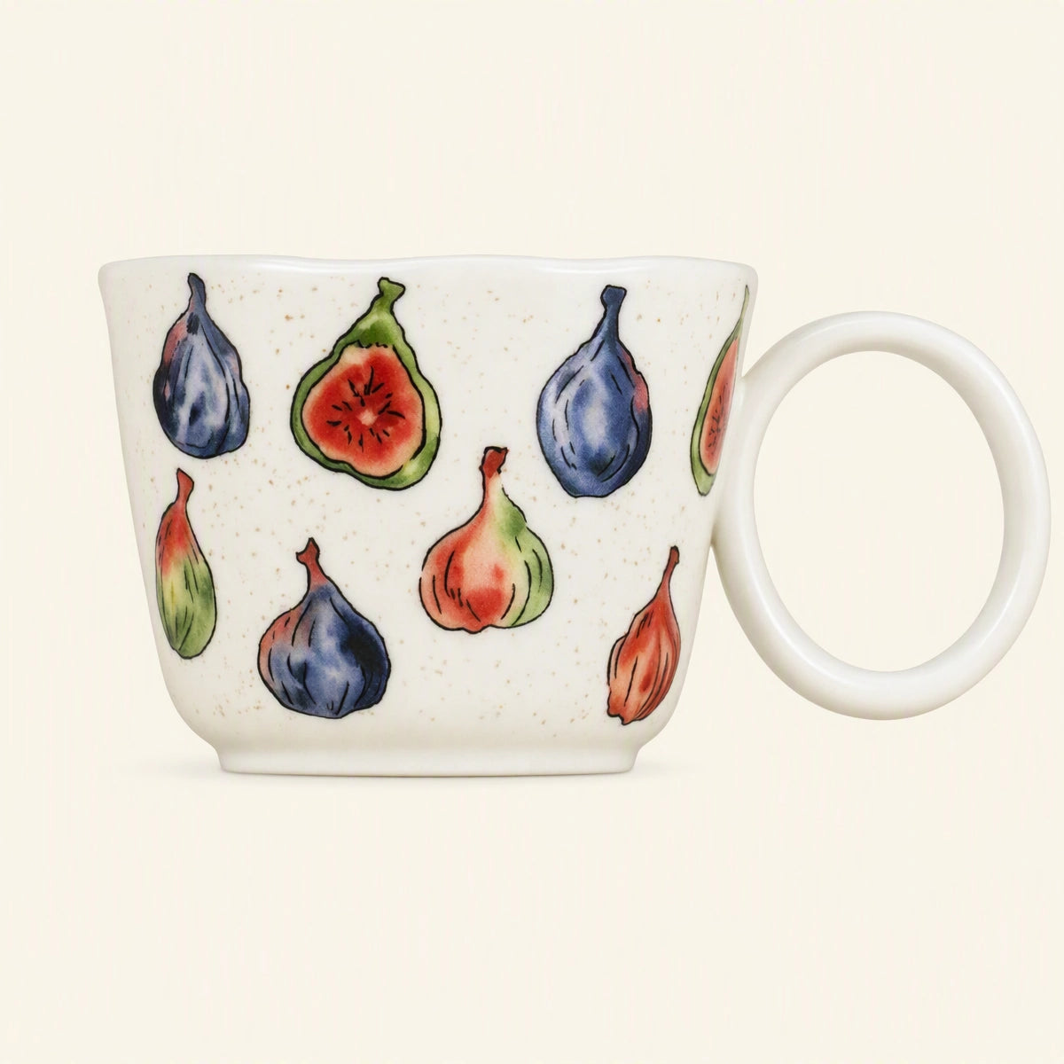 Hand-Painted Fruit Ceramic Mug