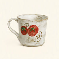 Tomato Ceramic Mug — Hand-Kneaded Stoneware