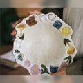 Meadow Bird Sculpted Ceramic Plates