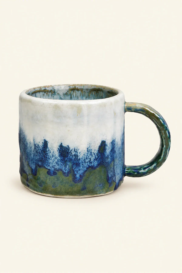 Misty Range Blue-Green Ceramic Mug