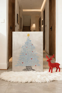 Written Wishes Silver Fir Starburst Canvas Wall Art