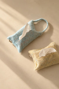 Soft Serve Speckled Knit Tissue Pouch