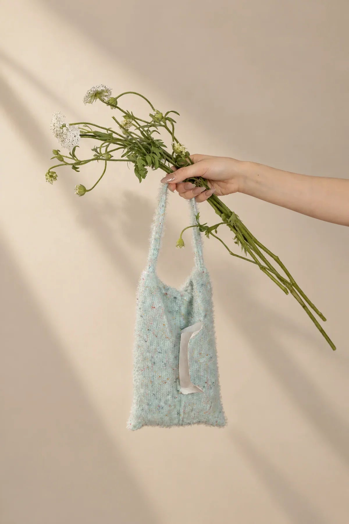 Soft Serve Speckled Knit Tissue Pouch