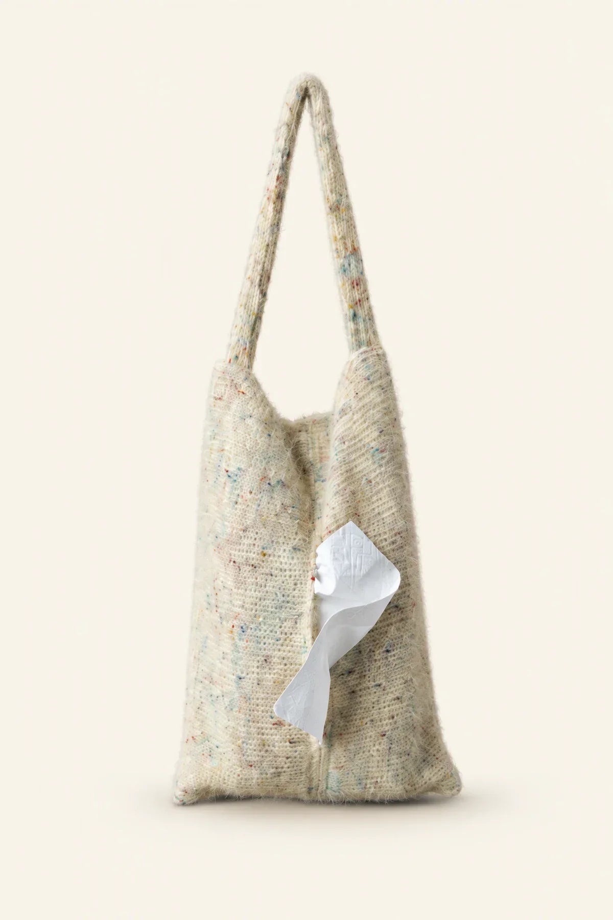 Soft Serve Speckled Knit Tissue Pouch