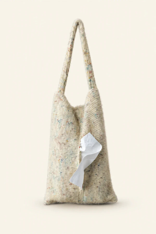Soft Serve Speckled Knit Tissue Pouch