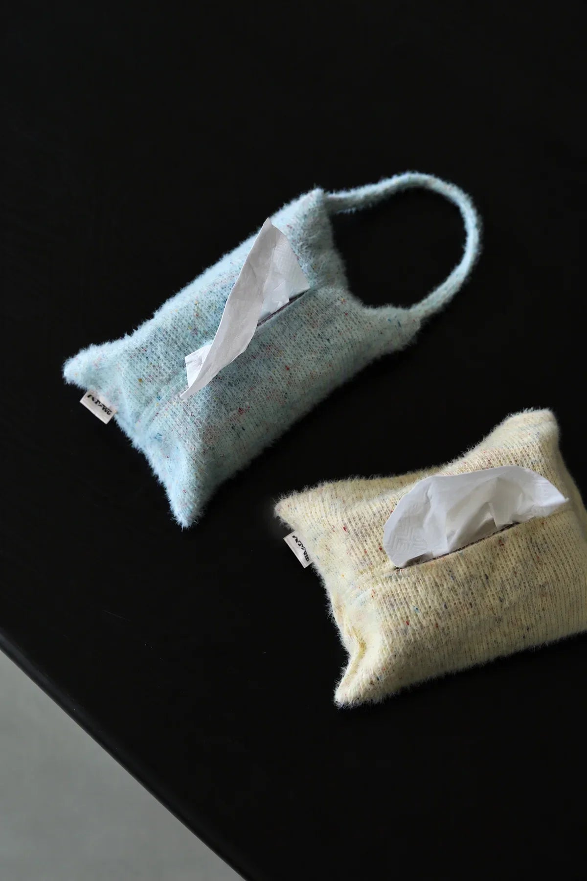 Soft Serve Speckled Knit Tissue Pouch