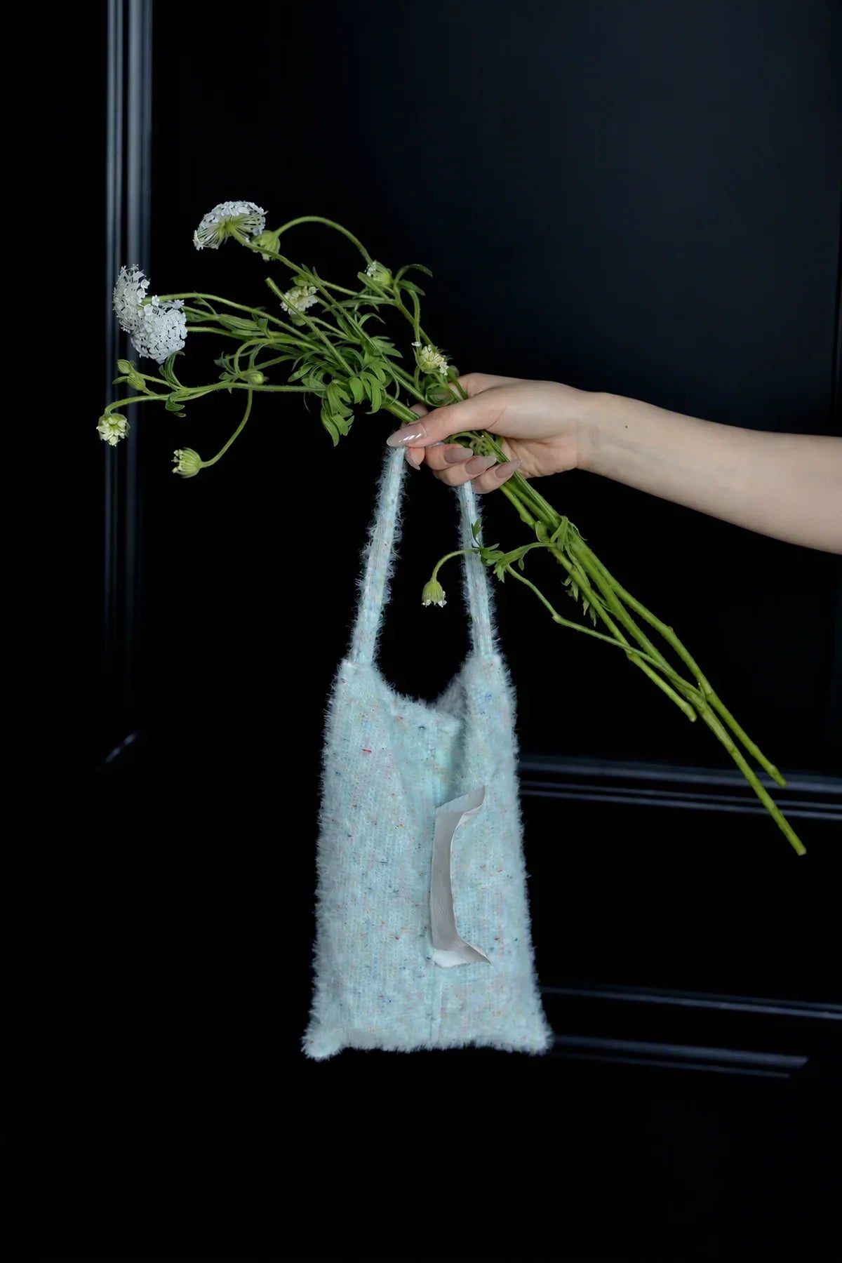 Soft Serve Speckled Knit Tissue Pouch
