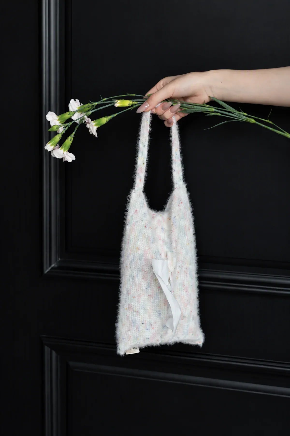 Soft Serve Speckled Knit Tissue Pouch