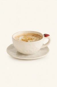 Organic Heart Motif Ceramic Mug