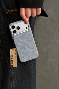 Tailored Suit Herringbone Fabric-Look Phone Case