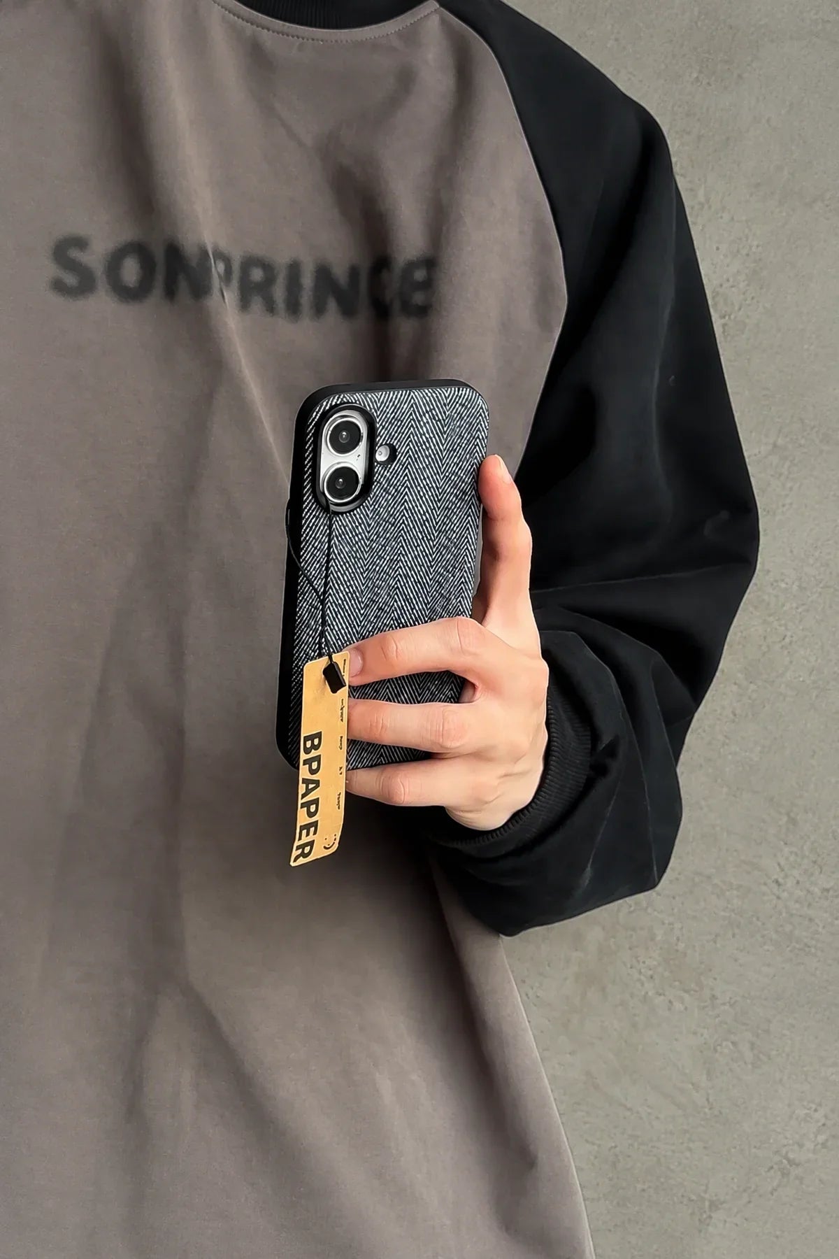 Tailored Suit Herringbone Fabric-Look Phone Case