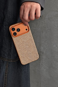 Tailored Suit Herringbone Fabric-Look Phone Case
