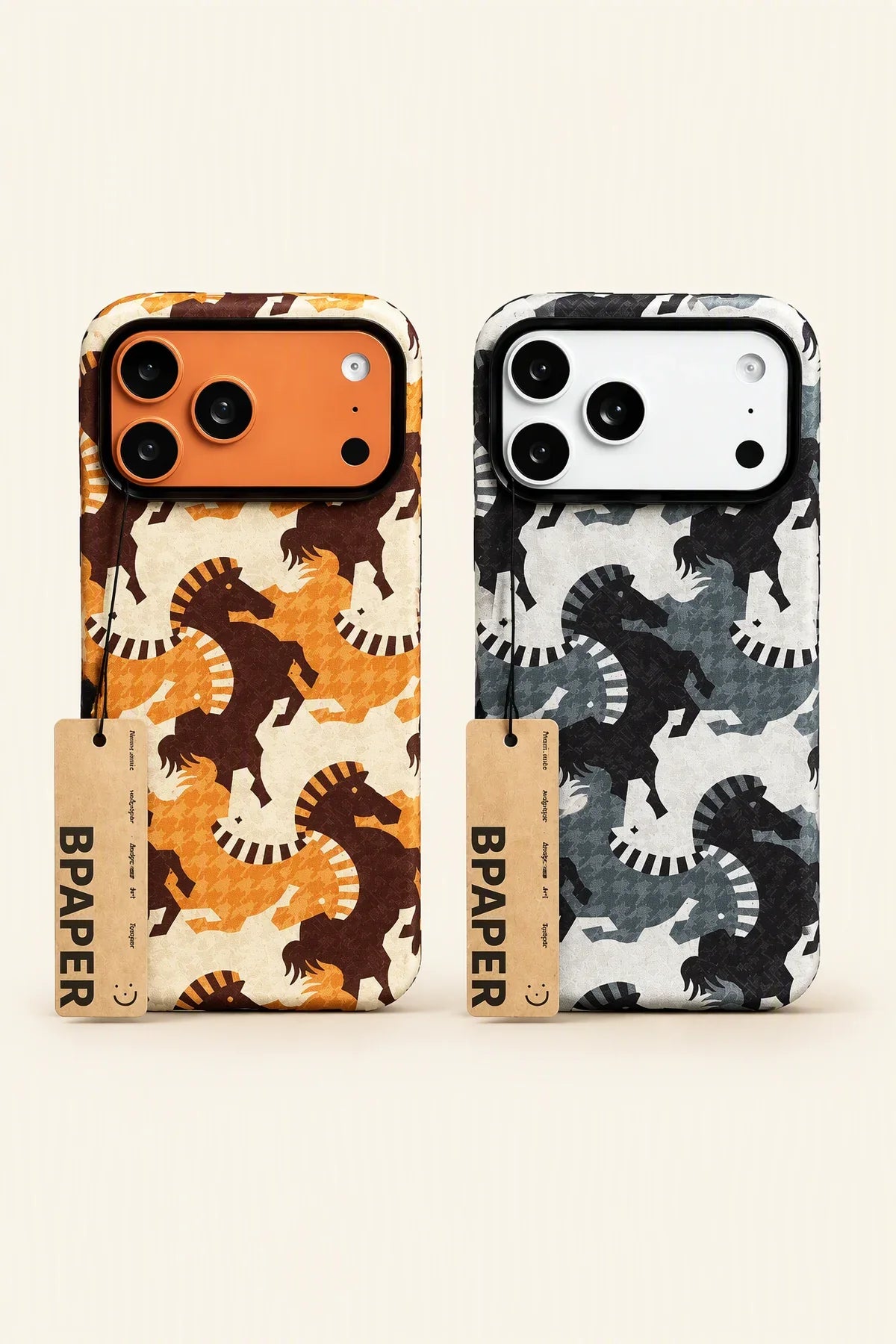 Wild Gallop Multi-Tone Fabric-Look Phone Case