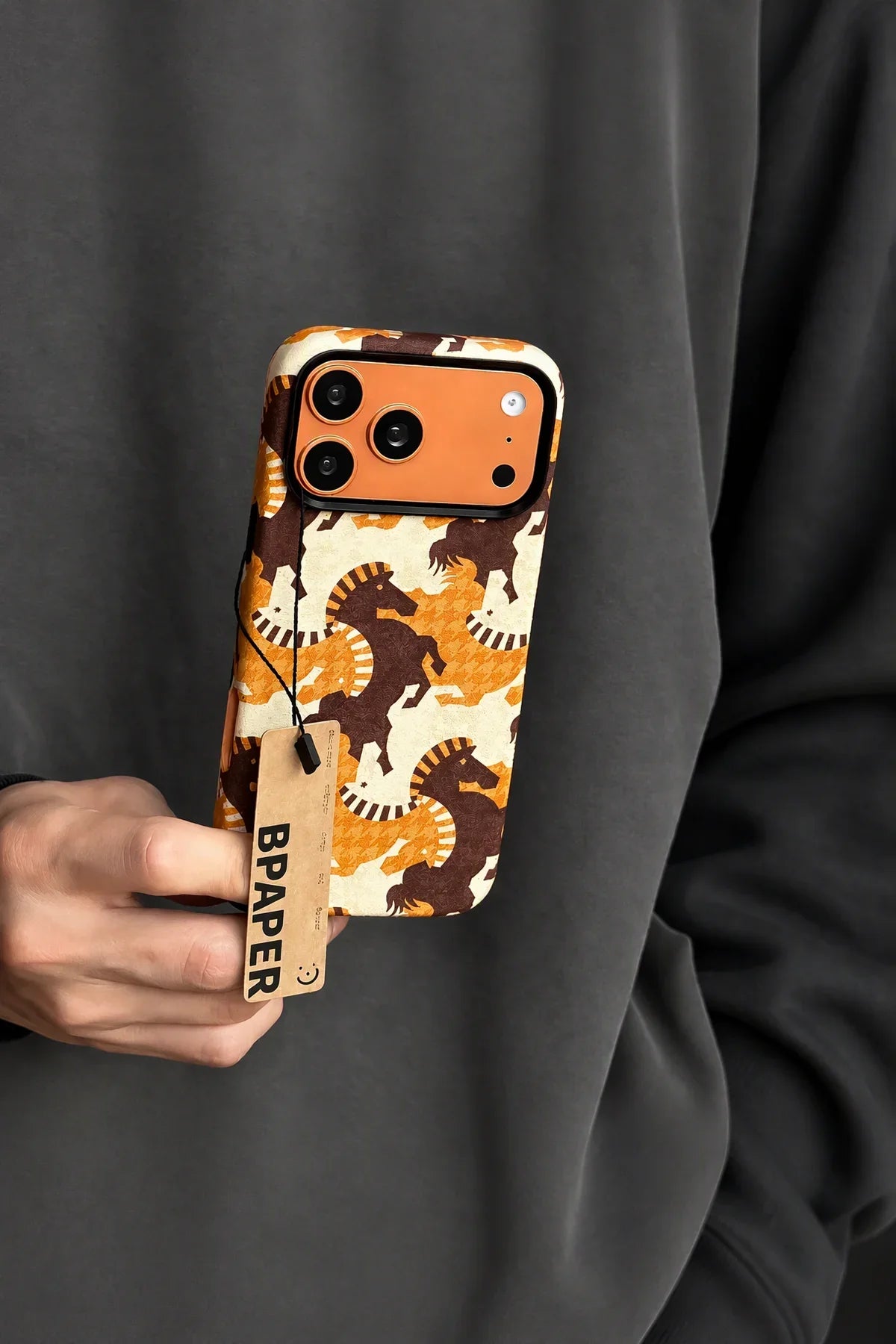 Wild Gallop Multi-Tone Fabric-Look Phone Case