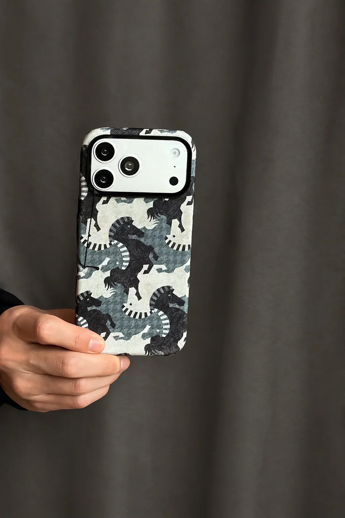 Wild Gallop Multi-Tone Fabric-Look Phone Case