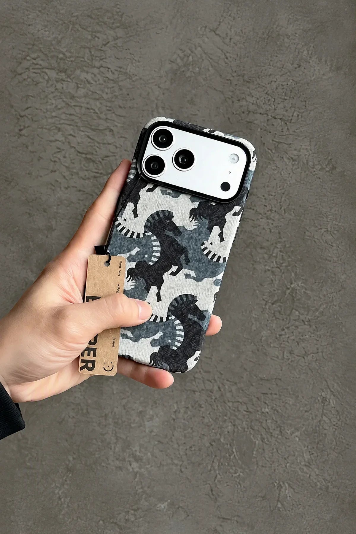 Wild Gallop Multi-Tone Fabric-Look Phone Case