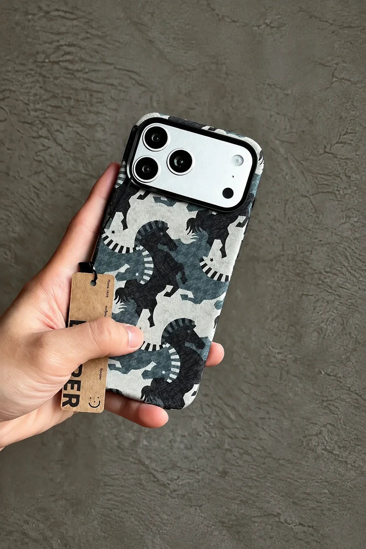 Wild Gallop Multi-Tone Fabric-Look Phone Case