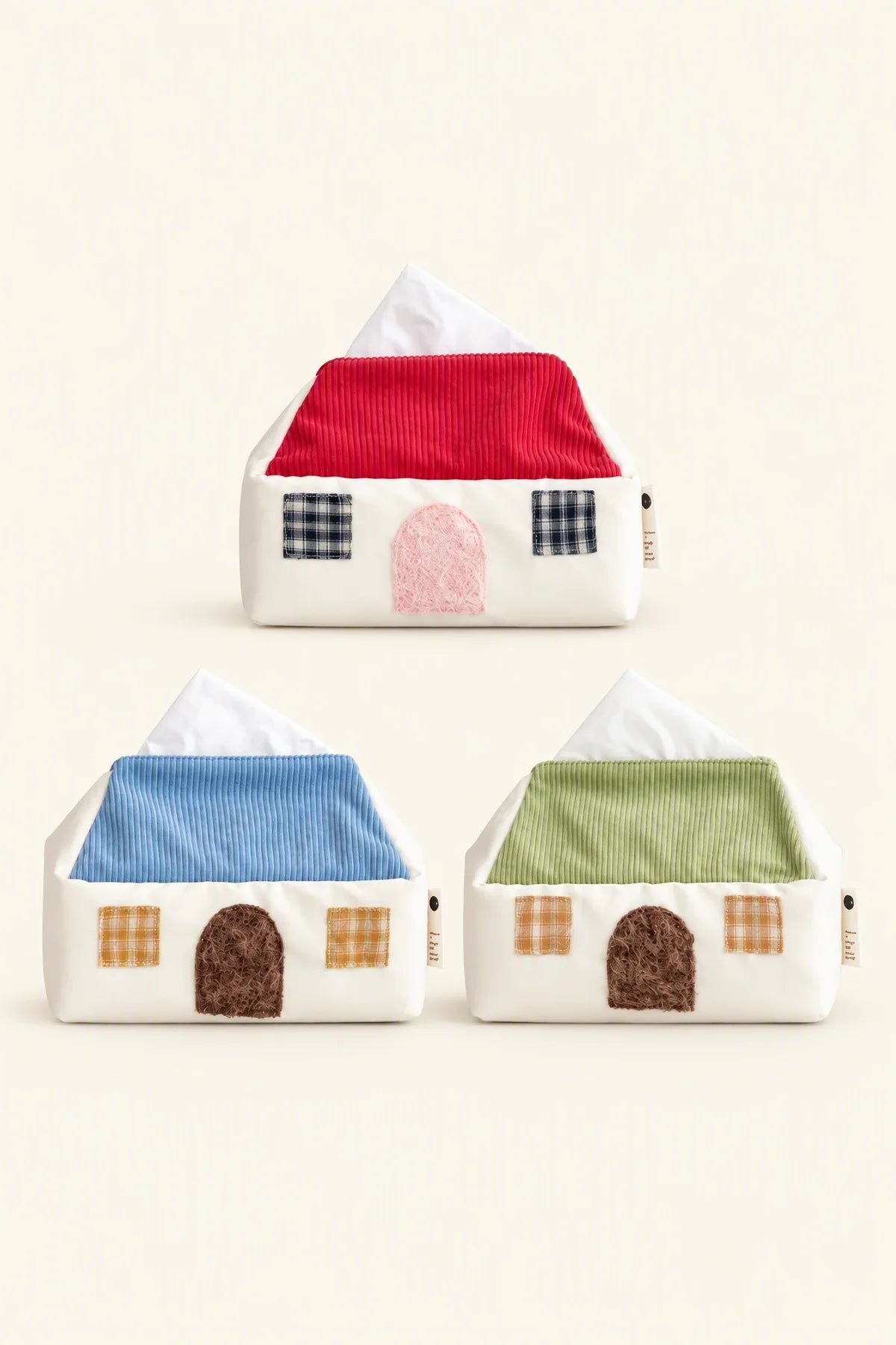 Smoke Signal Cream Canvas Tissue Box Cover