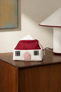 Smoke Signal Cream Canvas Tissue Box Cover