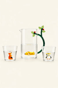 Storybook Forest Clear Glass Drinkware Set