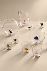 Secret Garden Clear Glass Tumbler