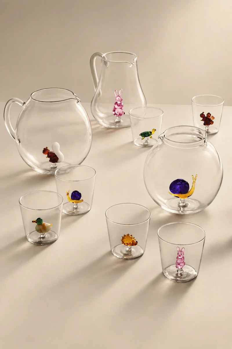 Secret Garden Clear Glass Tumbler