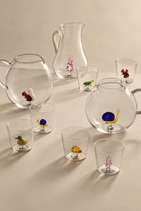 Secret Garden Clear Glass Tumbler