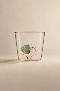Secret Garden Clear Glass Tumbler