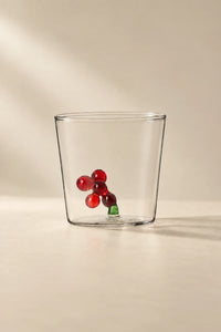 Secret Garden Clear Glass Tumbler