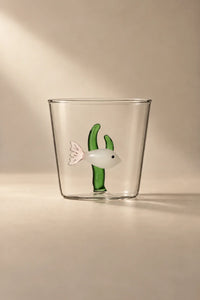 Secret Garden Clear Glass Tumbler