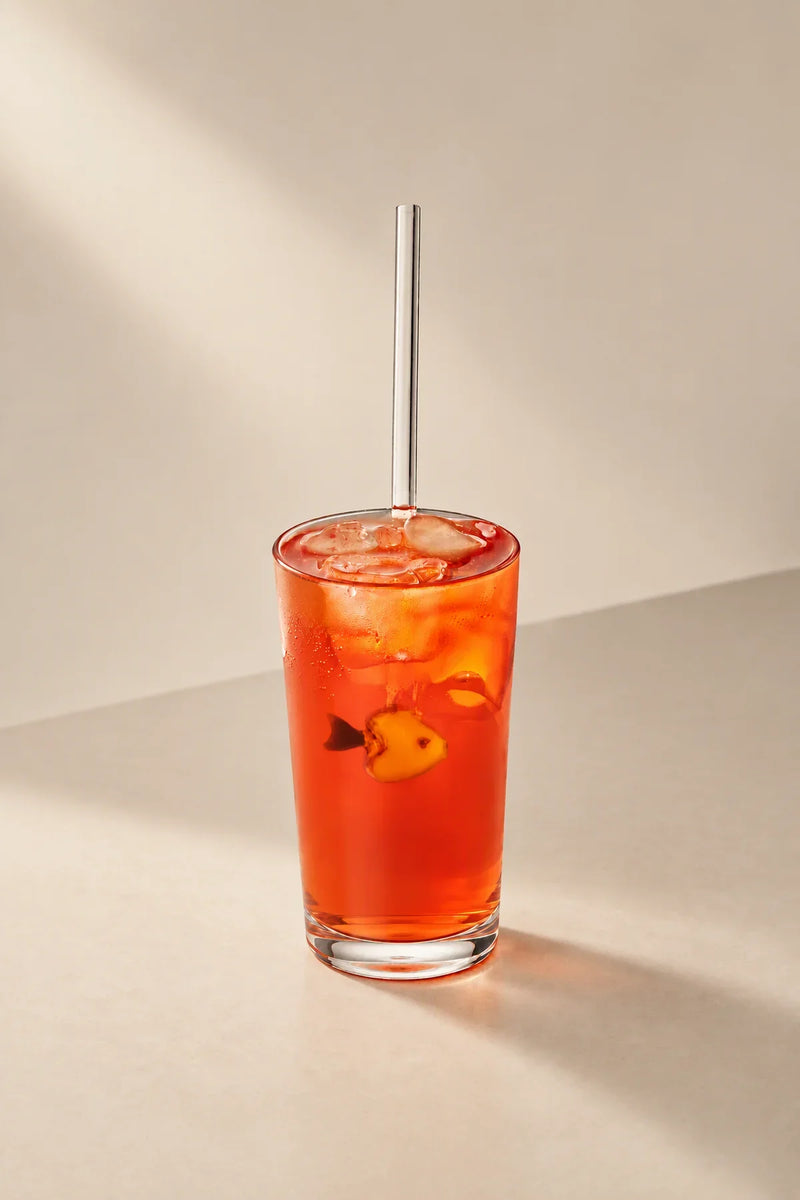 Glass Menagerie Multi-Color Glass Drink Stirrer